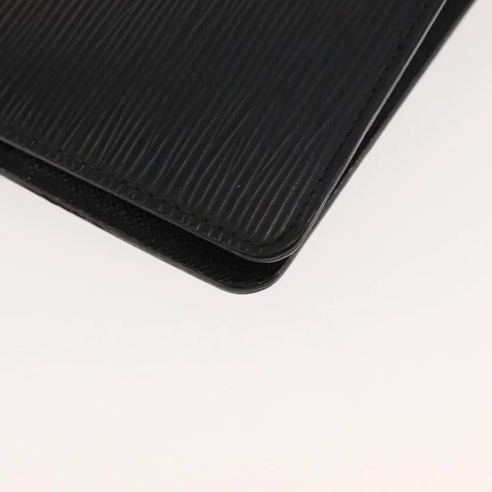 LOUIS VUITTON Epi Agenda MM Day Planner Cover Black R20042 LV Auth am9288